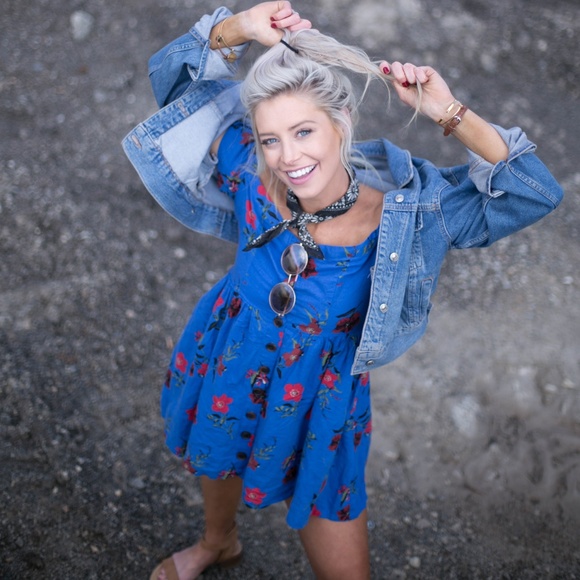 Urban Outfitters Dresses & Skirts - Off the Shoulder Blue Summer Dress